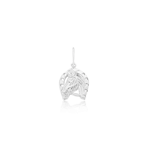Pingente prata 925 ferradura e cavalo Produto Pingente prata 925 ferradura e cavalo