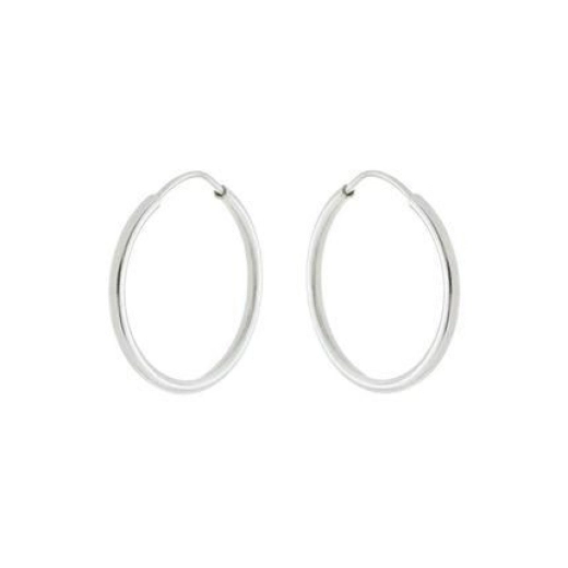 Brinco Argola Mini Redondo Prata 925 17mm Produto Brinco Argola Mini Redondo Prata 925 17mm