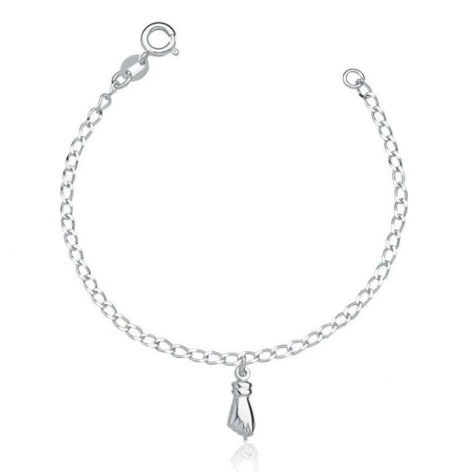 Produto Pulseira Infantil Figa 14cm - Prata 925