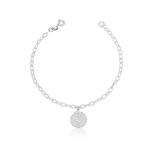 Produto Pulseira Oração Pai Nosso Prata 925