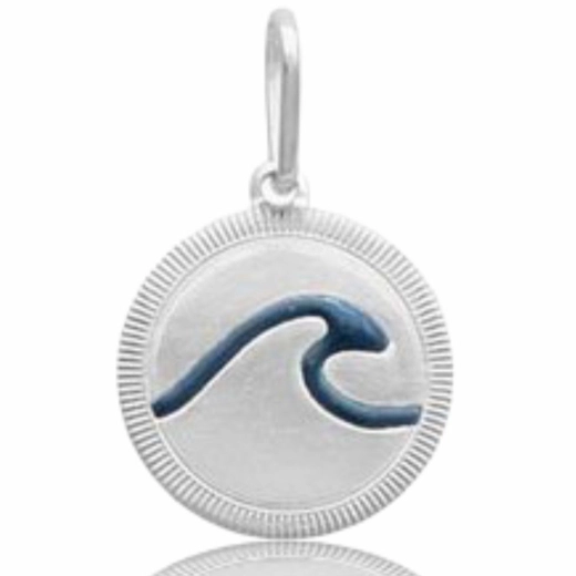 Pingente medalha onda sol sal mar Prata 925 Produto Pingente medalha onda sol sal mar Prata 925