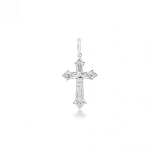 Pingente cruxifico médio 38mm - Prata 925 Produto Pingente cruxifico médio 38mm - Prata 925
