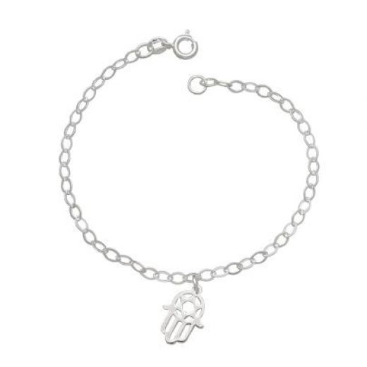 Pulseira prata 925 mão de hamsá mão de Deus Fatima Produto Pulseira prata 925 mão de hamsá mão de Deus Fatima