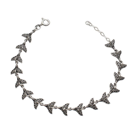 Pulseira rabo de sereia prata 925 bali Produto Pulseira rabo de sereia prata 925 bali