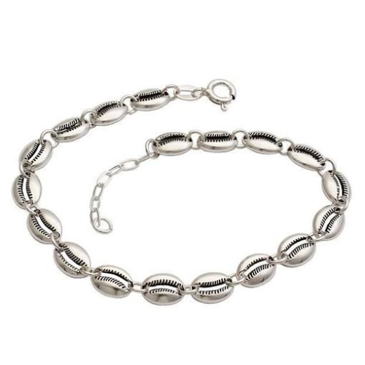 Pulseira buzios bali prata 925 envelhecida Produto Pulseira buzios bali prata 925 envelhecida