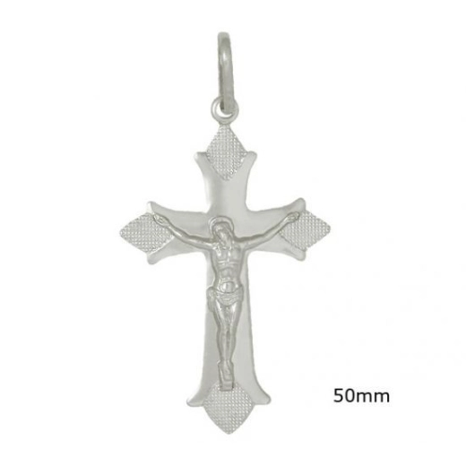 Produto Pingente cruz portuguesa grande 5cm prata 925