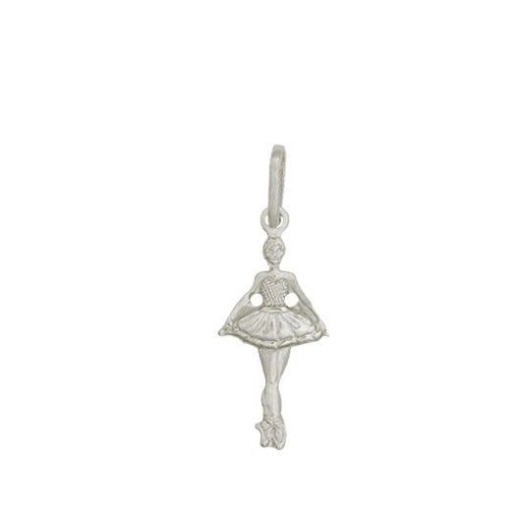 Produto Pingente bailarina em prata 925