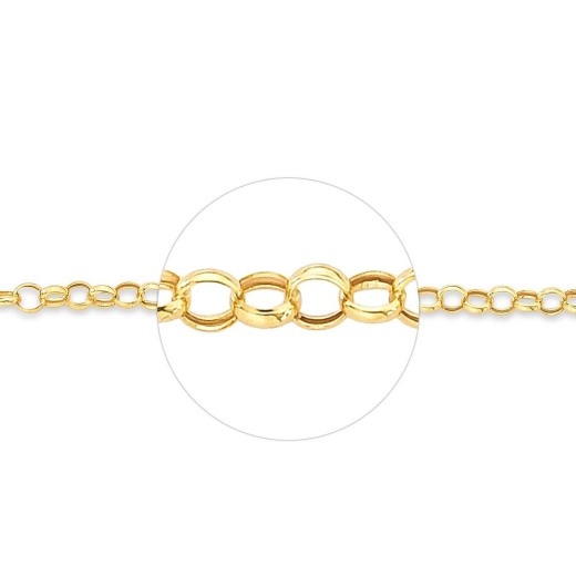 Produto Corrente de Ouro 18k Elo Português 45cm 4mm