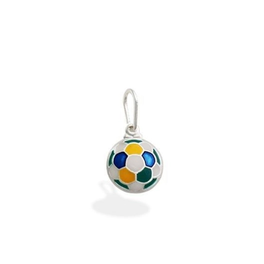 Pingente bola de futebol brasil copa do mundo prata 925 Produto Pingente bola de futebol brasil copa do mundo prata 925