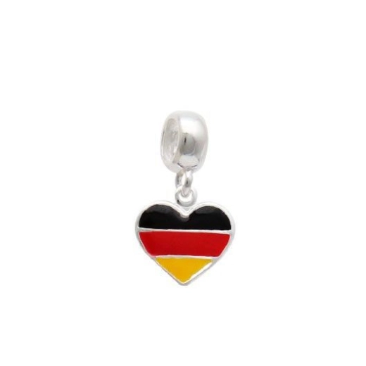 Produto Berloque de Prata 925 Bandeira Alemanha