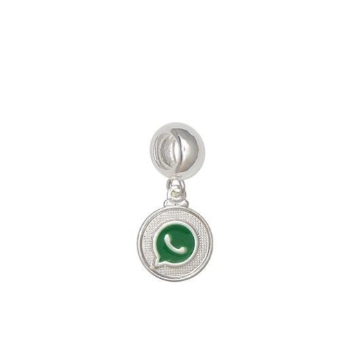 Produto Berloque Whats app prata 925