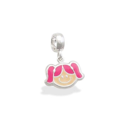 Produto Berloque de Prata Menina Filha Prata 925