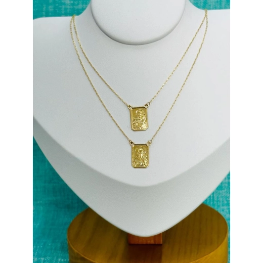 Escapulário Ouro 18k Cartier Unissex medalha média 65cm Produto Escapulário Ouro 18k Cartier Unissex medalha média 65cm