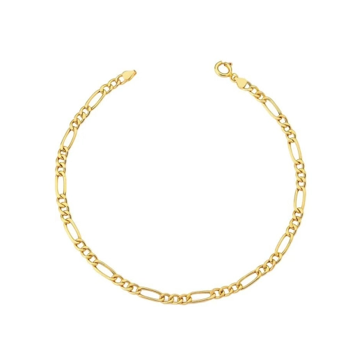Produto Pulseira de Ouro 18k Grumet 3x1 com 3mm