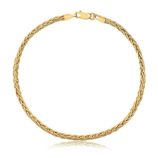 Produto Pulseira de Ouro 18k Palmeira com 19cm
