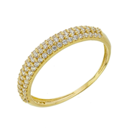 Anel de Ouro 18k Pavê Aparador Produto Anel de Ouro 18k Pavê Aparador