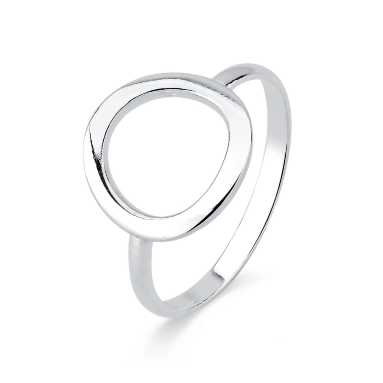 Produto Anel de Prata 925 Círculo Vazado