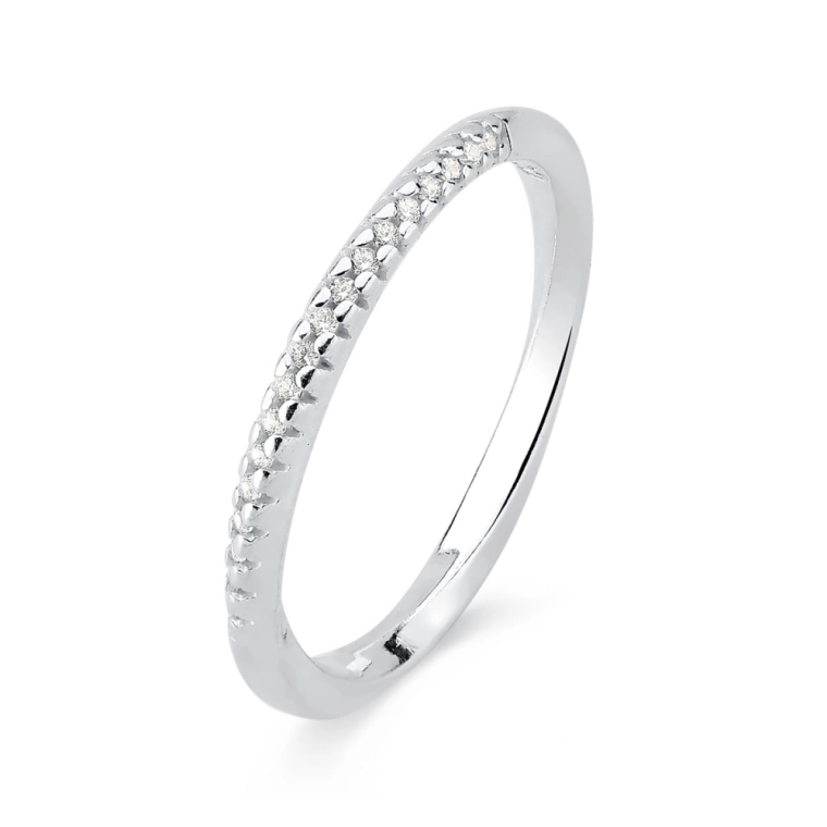 Produto Anel de Prata 925 Meia Aliança Torcido