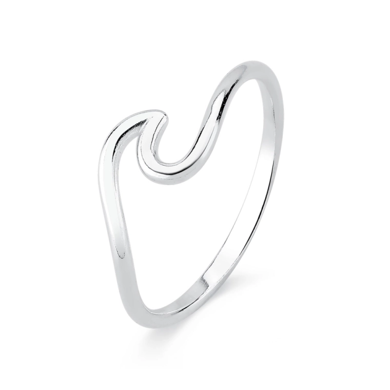 Produto Anel de Prata 925 Onda Liso