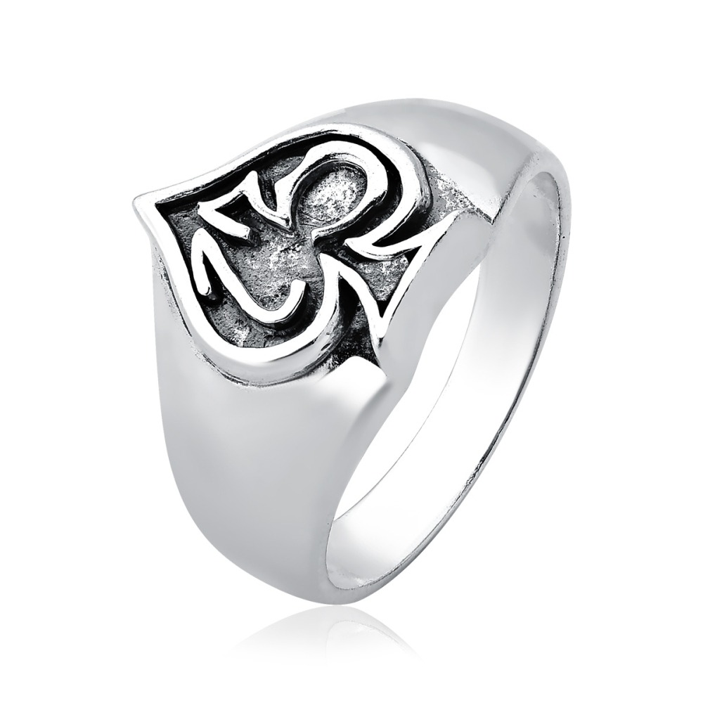 Anel Masculino de Prata 925 Naipe de Espada Envelhecido Produto Anel Masculino de Prata 925 Naipe de Espada Envelhecido