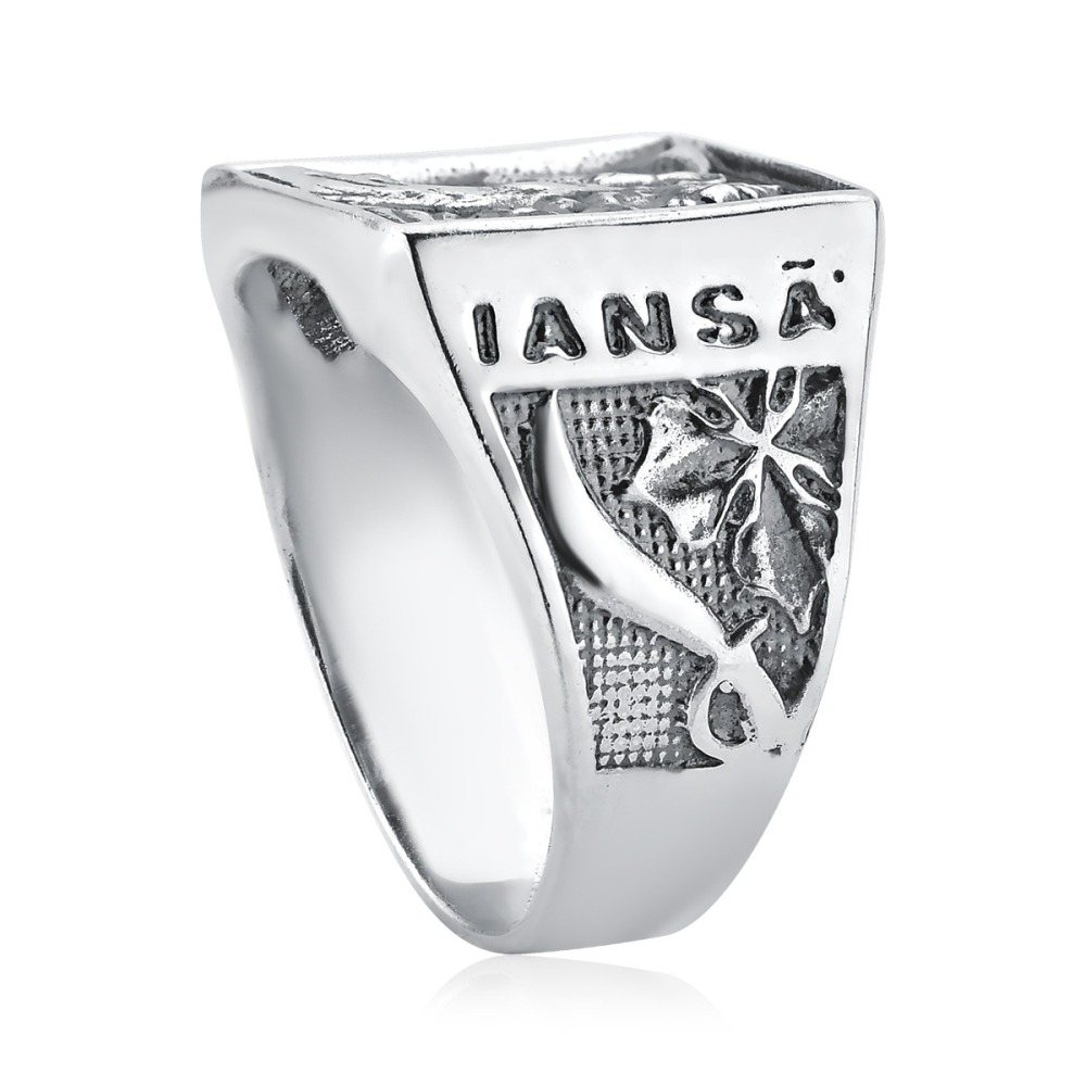 Anel Orixá de Prata 925 Iansã Envelhecida Produto Anel Orixá de Prata 925 Iansã Envelhecida