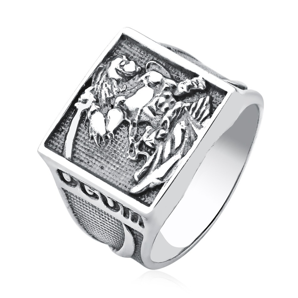 Produto Anel Orixá de Prata 925 Ogum Envelhecido