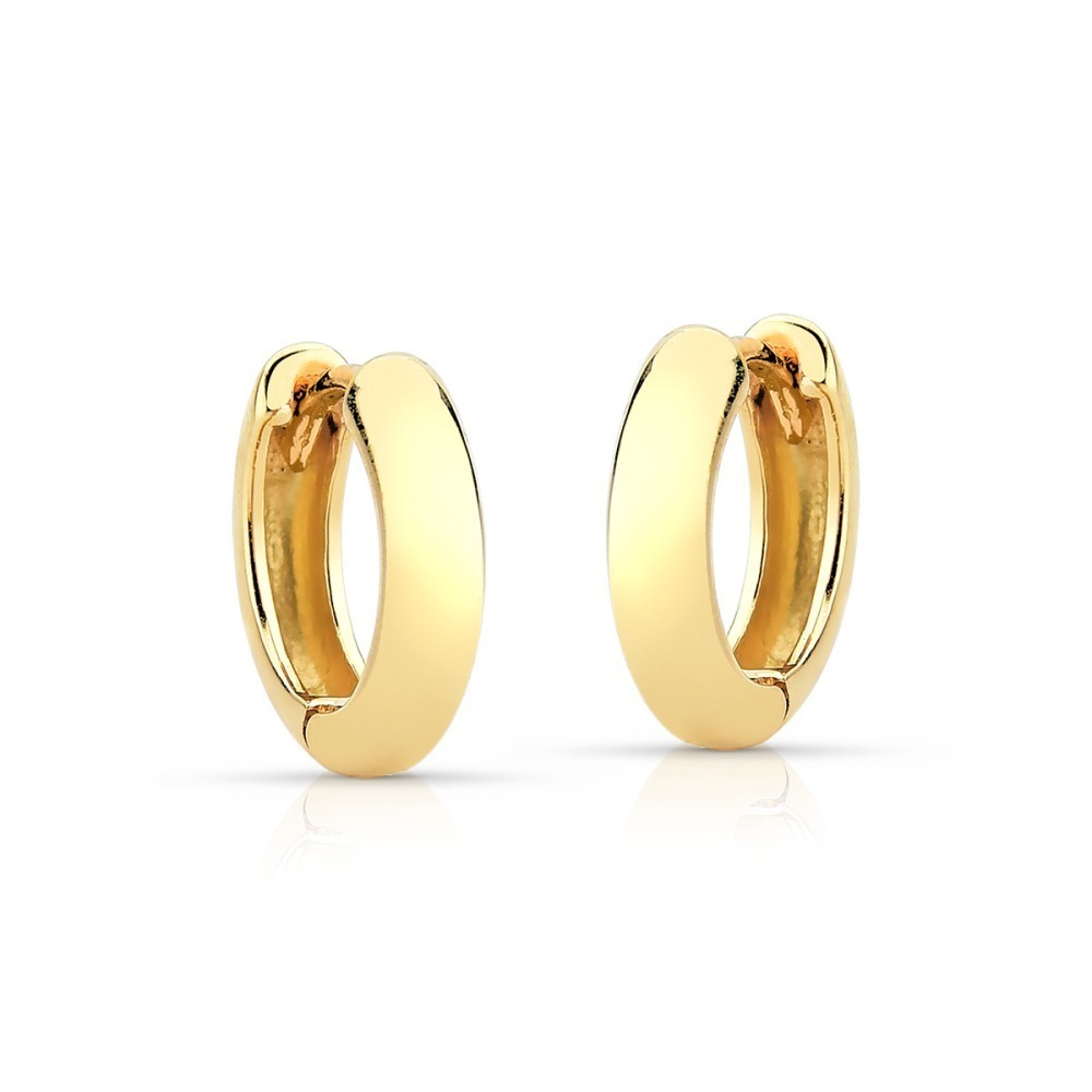 Produto Argola de Ouro 18k Redonda 11mm