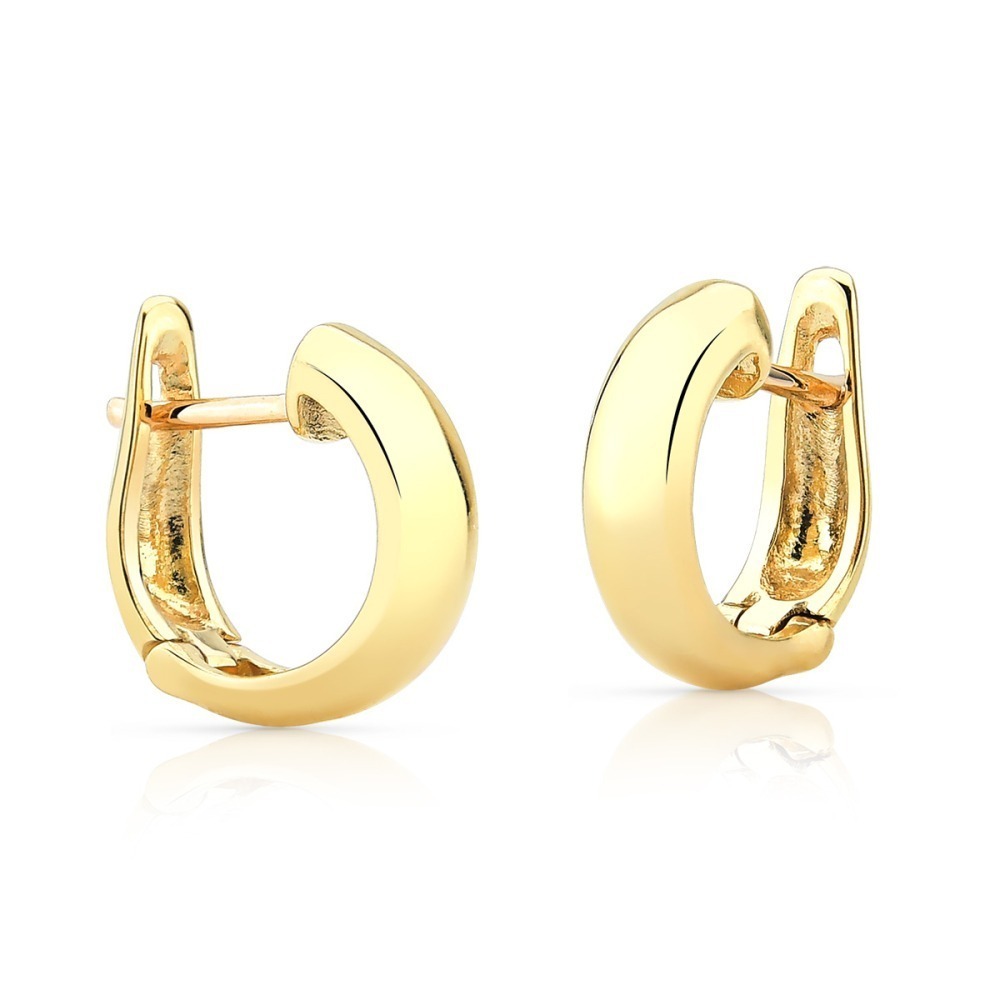 Produto Argola de Ouro 18k Redonda Click 11mm