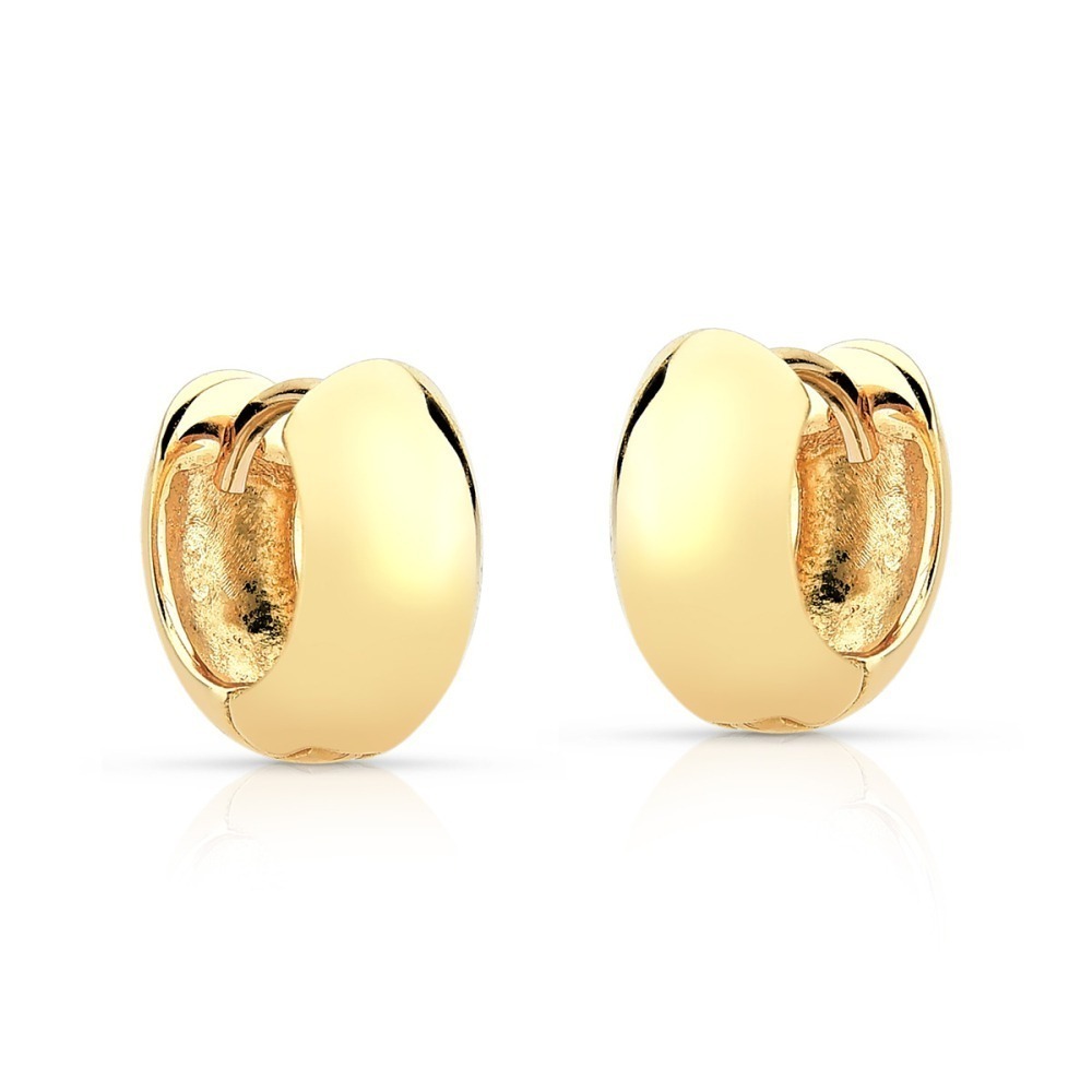 Produto Argola de Ouro 18k Redonda Lisa 11mm