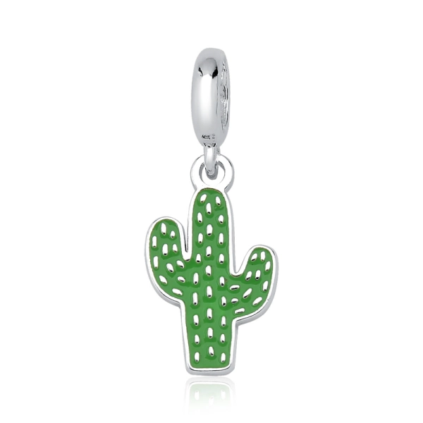 Berloque de Prata 925 Cacto Resinado Produto Berloque de Prata 925 Cacto Resinado