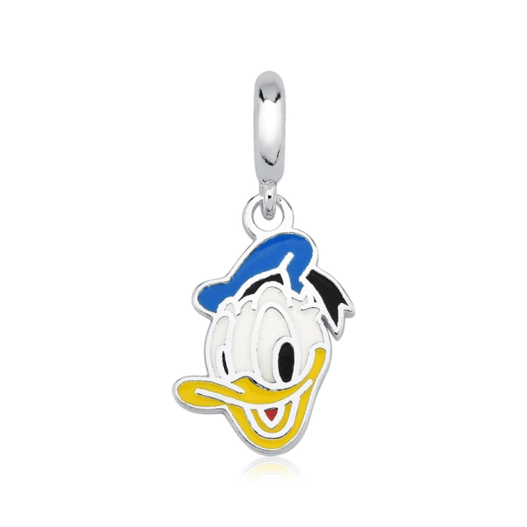 Produto Berloque de Prata 925 Pato Donald Resinado