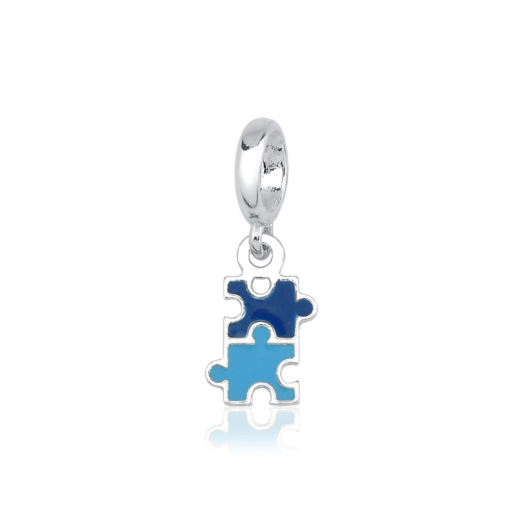 Berloque de Prata 925 Quebra-Cabeça Autismo Produto Berloque de Prata 925 Quebra-Cabeça Autismo