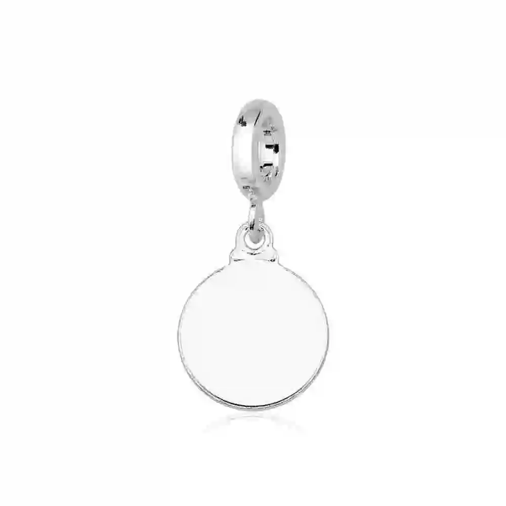 Produto Berloque de Prata 925 Redonda Lisa