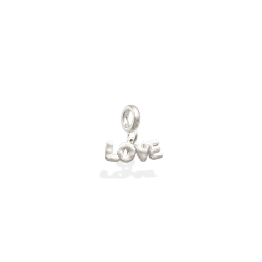 Produto Berloque para Pulseira de Prata 925 Love Reticulado