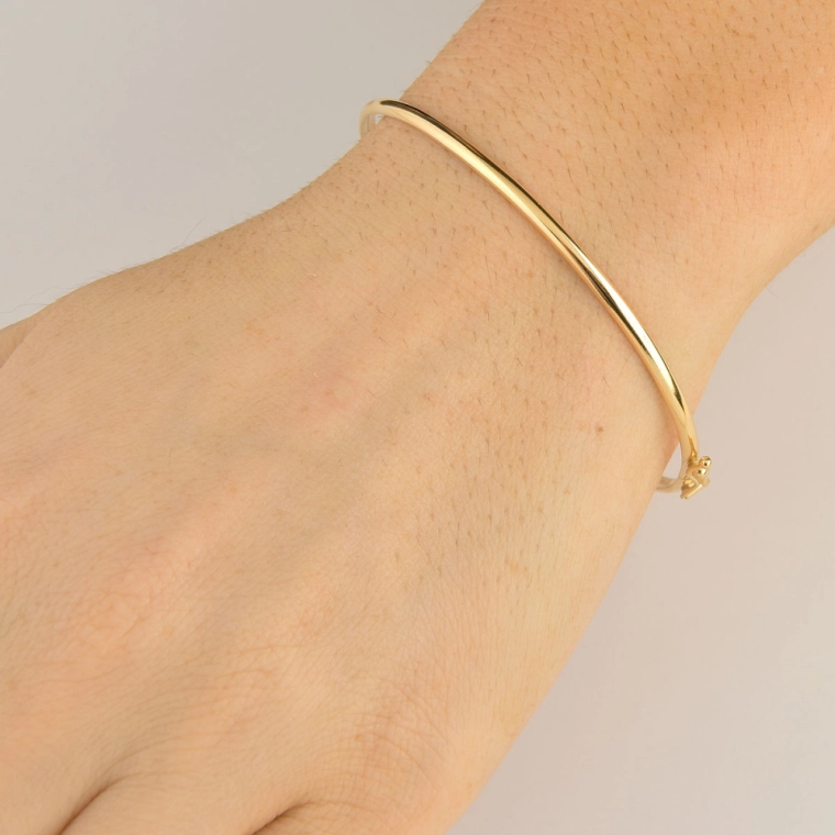 Produto Bracelete de Ouro 18k Oval e Oco