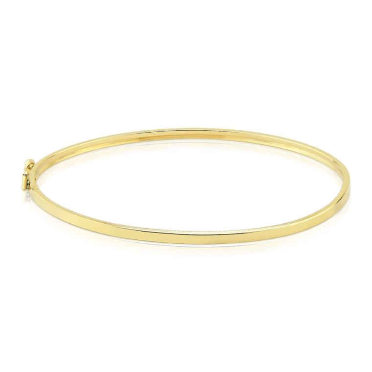 Produto Bracelete de Ouro 18k Quadrado com 2mm e Oco