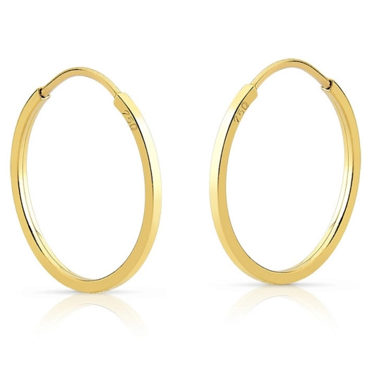 Produto Brinco de Ouro 18k 750 Argola redonda 2.8cm