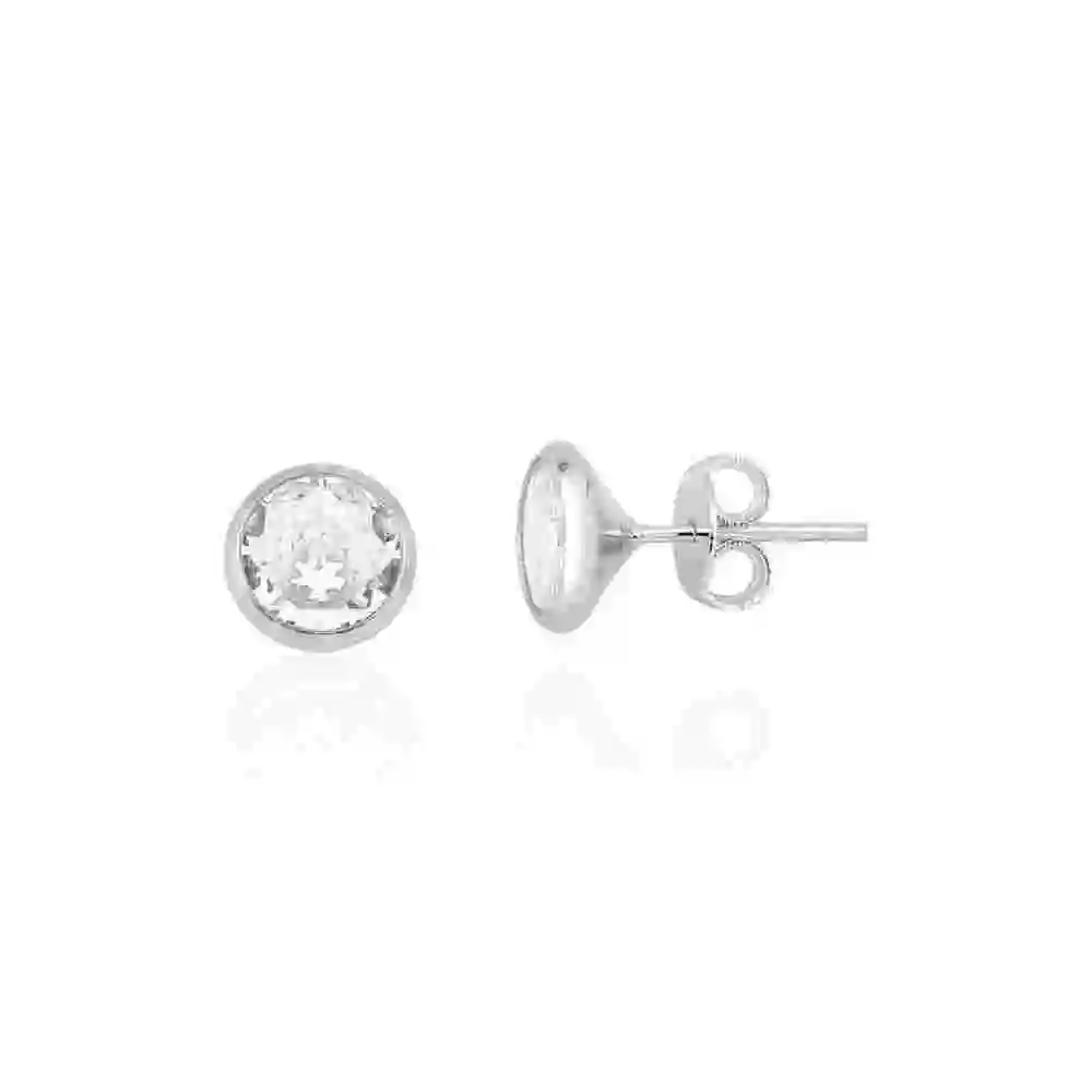 Produto Brinco Feminino Cravação Inglesa 5mm de Prata 925