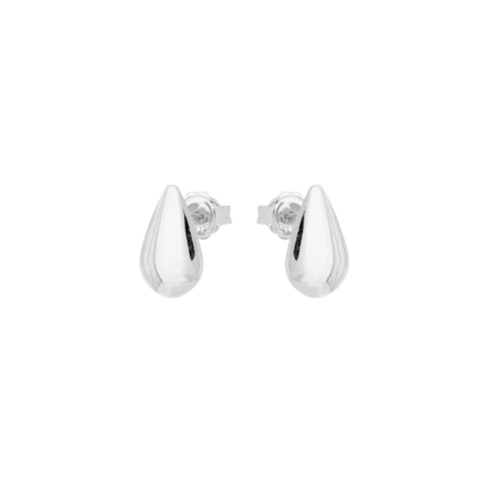 Produto Brinco Feminino de Prata 925 Gota Abaulada