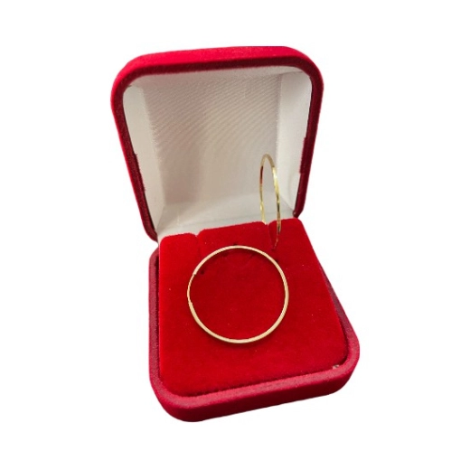 Produto Brinco de Ouro 18k 750 Argola redonda 2.8cm