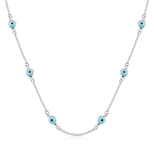 Produto Choker de olho grego prata 925