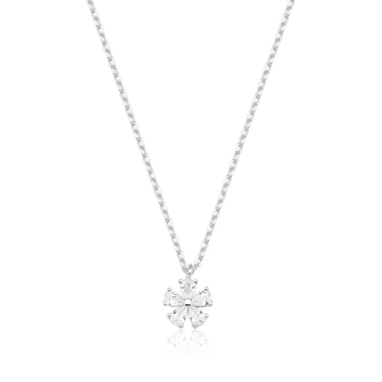 Colar Feminino de Prata 925 Estrela com Zircônias Produto Colar Feminino de Prata 925 Estrela com Zircônias