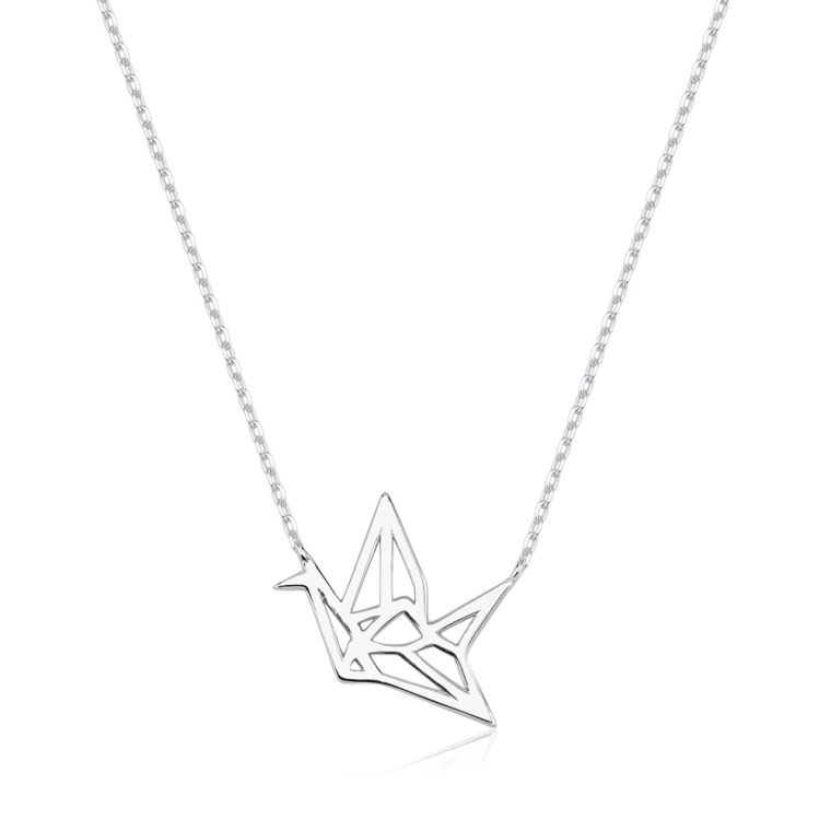 Produto Colar Feminino de Prata 925 Origami Vazado