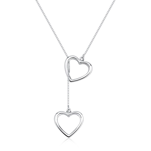 Produto Colar Feminino de Prata 925 Gravatinha com Coração