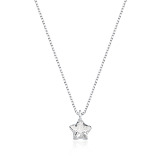 Colar Feminino de Prata 925 Ponto de Luz Estrela Produto Colar Feminino de Prata 925 Ponto de Luz Estrela