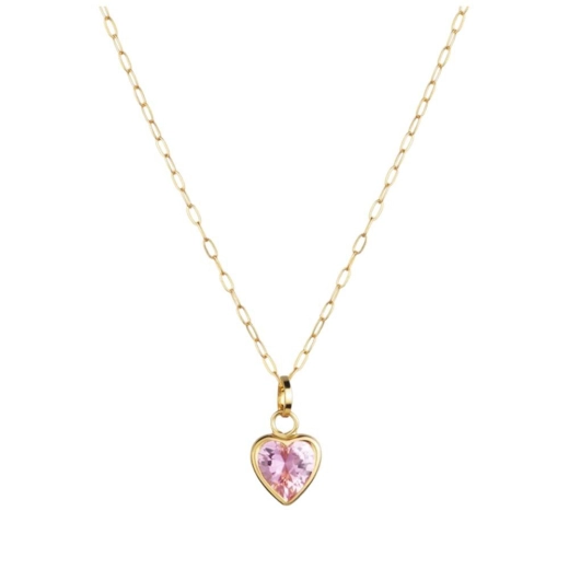 Produto Cordão Feminino Bailarina Ouro 18k 750 40cm Pingente Coração