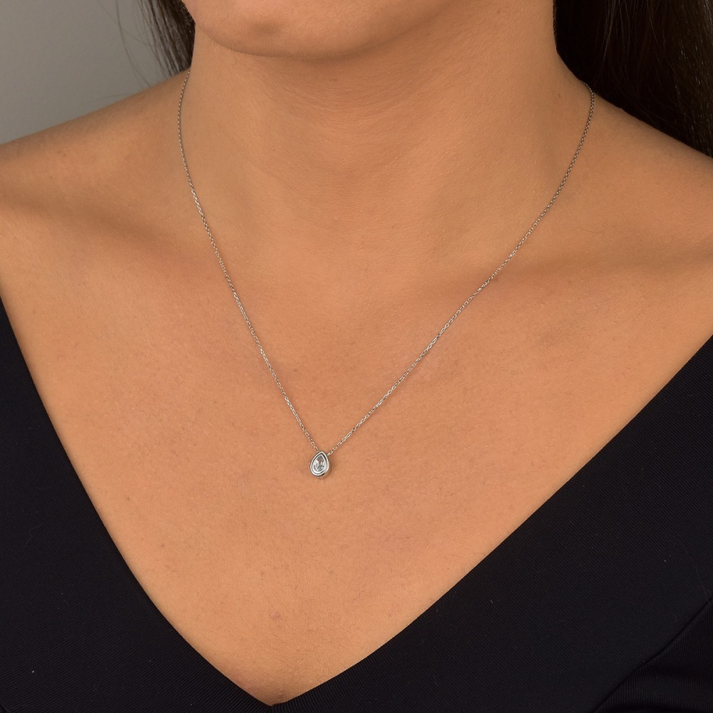 Produto Colar Topázio Sky em Ouro 18k Branco
