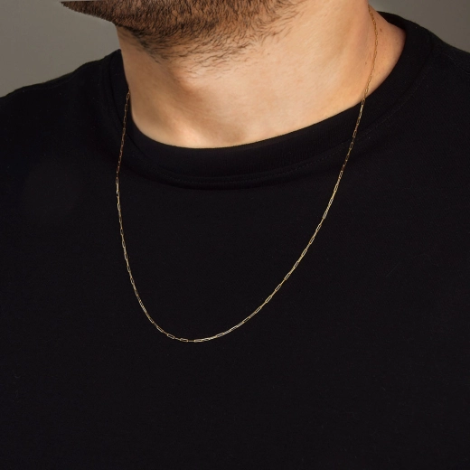 Corrente De Ouro Masculina 18k Cartier Longa 60cm 2.30gr Produto Corrente De Ouro Masculina 18k Cartier Longa 60cm 2.30gr