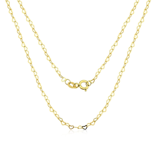 Produto Corrente Choker Em Ouro 18k Com Elo Coração 40cm