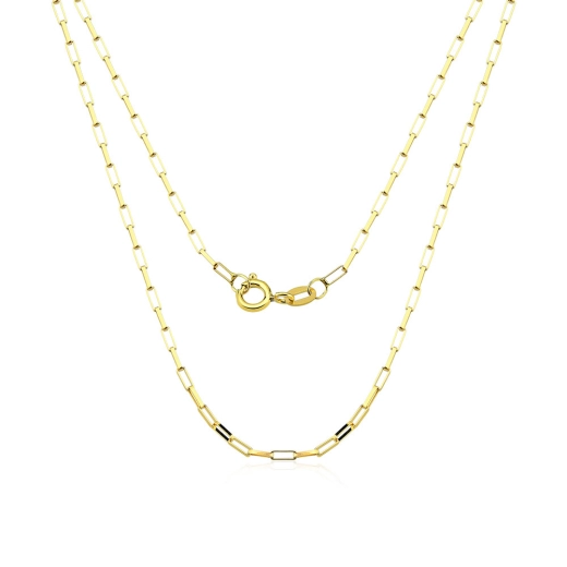 Produto Corrente Masculina de Ouro 18k Elos Quadrados 60cm